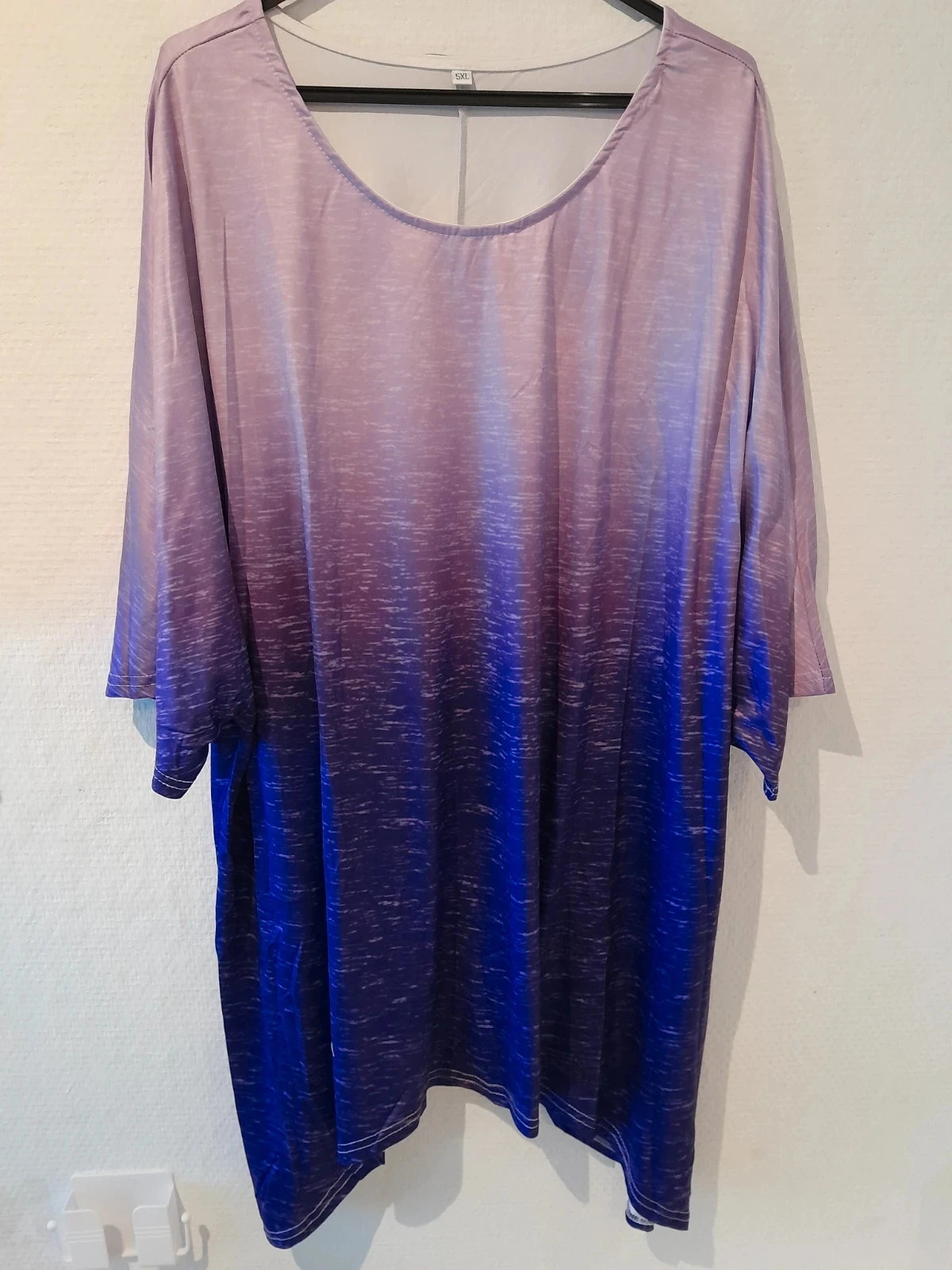 Tunique asymétrique, femme,  taille 5XL, Violets dégradés